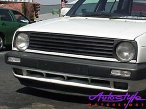 VW Golf MK2 Single Light Debadged Grille-0
