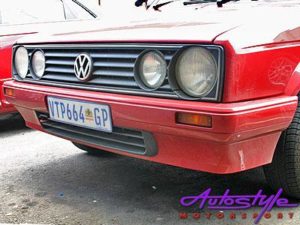 VW Golf 1 New Velociti Plastic Front Bumper with G-0