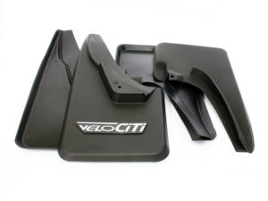VW Golf 1 Velociti Chrome Badge Mudflaps (set)-0