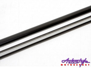 VW Golf Mk1 Lower Sill Trim 2 Piece Set Black Anodised-0